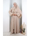 Kristal Taşlı Şallı Abaya 9205 Taş