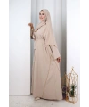 Kristal Taşlı Şallı Abaya 9205 Taş
