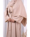 Kristal Taşlı Şallı Abaya 9205 Taş