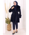Kürklü Kaban 70062 Lacivert