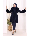 Kürklü Kaban 70062 Lacivert