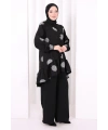 Nakışlı Düğmeli Takım 8702 Ekru