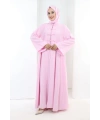 Önden Bağlamalı Tunik Üçlü Takım 7080 Pembe