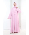 Önden Bağlamalı Tunik Üçlü Takım 7080 Pembe
