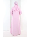 Önden Bağlamalı Tunik Üçlü Takım 7080 Pembe