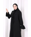 Önden Bağlamalı Üçlü Takım 8038 Siyah