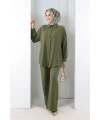 Pantolon Gömlek Takım 8708 Haki