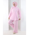 Pantolon Gömlek Takım 8708 Pembe