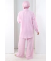 Pantolon Gömlek Takım 8708 Pembe