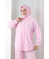 Pantolon Gömlek Takım 8708 Pembe