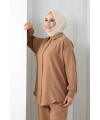 Pantolon Gömlek Takım 8708 Taba