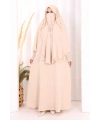 Peçeli Cilbab Model Elbise 6063 Taş
