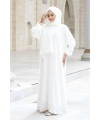 Şallı Namaz Elbisesi 3857 Ekru