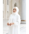 Şallı Namaz Elbisesi 3857 Ekru