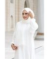 Şallı Namaz Elbisesi 3857 Ekru