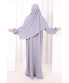 Şallı Namaz Elbisesi 3857 Gri