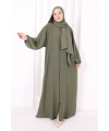 Şallı Namaz Elbisesi 3857 Haki