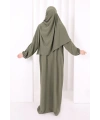 Şallı Namaz Elbisesi 3857 Haki