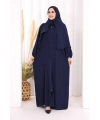 Şallı Namaz Elbisesi 3857 Lacivert