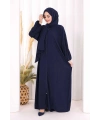 Şallı Namaz Elbisesi 3857 Lacivert