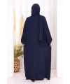 Şallı Namaz Elbisesi 3857 Lacivert