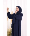 Şallı Namaz Elbisesi 3857 Lacivert