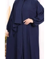 Şallı Namaz Elbisesi 3857 Lacivert