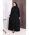 Şallı Namaz Elbisesi 3857 Siyah