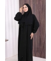 Şallı Namaz Elbisesi 3857 Siyah