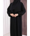 Şallı Namaz Elbisesi 3857 Siyah