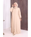 Şallı Namaz Elbisesi 3857 Taş