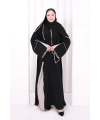 Şerit Düğme Detaylı Elbise 6098 Gri