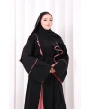 Şerit Düğme Detaylı Elbise 6098 Gül Kurusu