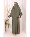 Sufleli Namaz Elbisesi 6034 Haki