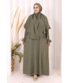 Sufleli Namaz Elbisesi 6034 Haki