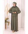 Sufleli Namaz Elbisesi 6034 Haki