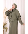 Sufleli Namaz Elbisesi 6034 Haki