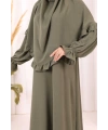 Sufleli Namaz Elbisesi 6034 Haki