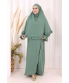 Sufleli Namaz Elbisesi 6034 Mint