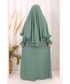 Sufleli Namaz Elbisesi 6034 Mint
