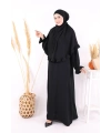 Sufleli Namaz Elbisesi 6034 Siyah