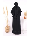 Sufleli Namaz Elbisesi 6034 Siyah