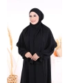 Sufleli Namaz Elbisesi 6034 Siyah