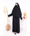Sufleli Namaz Elbisesi 6034 Siyah