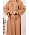Sufleli Namaz Elbisesi 6034 Vizon