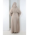 Taş Detaylı Şallı Abaya 7096 Taş