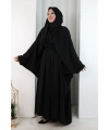 Taşlı Elbise 7092 Siyah