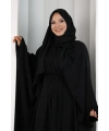 Taşlı Elbise 7092 Siyah