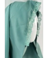 Tek Katlı Dantelli Sufle 6061-3 Açık Mint