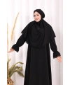 Tek Katlı Dantelli Sufle 6061-3 Siyah
